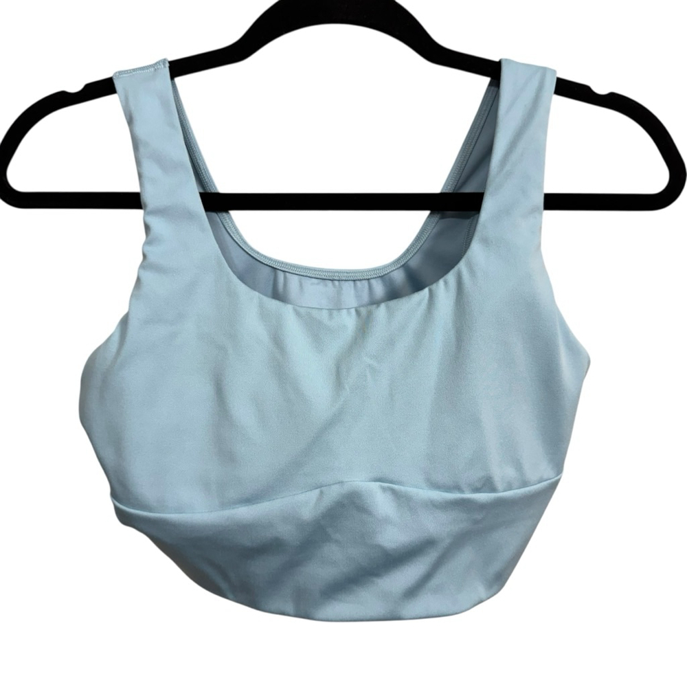 Gymshark Light Blue Padded Sports Bra Medium